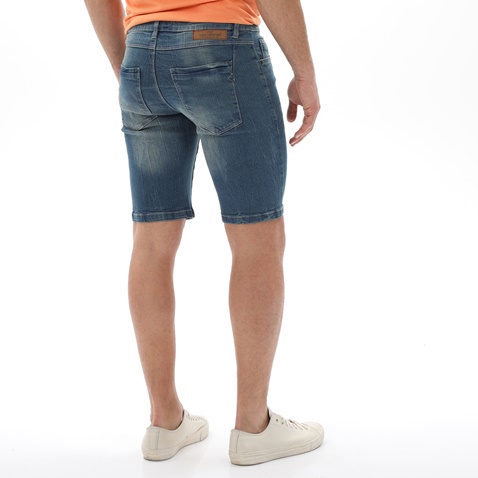 VAN HIPSTER-Ανδρική jean βερμούδα VAN HIPSTER 72160 μπλε