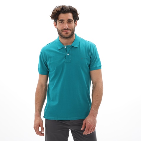 VAN HIPSTER-Ανδρική polo μπλούζα VAN HIPSTER 72250 πράσινη