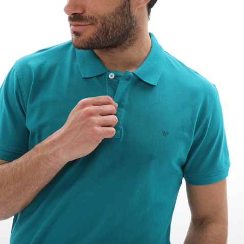 VAN HIPSTER-Ανδρική polo μπλούζα VAN HIPSTER 72250 πράσινη