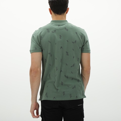 VAN HIPSTER-Ανδρική polo μπλούζα VAN HIPSTER 72251 χακί