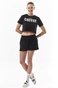 BODY ACTION-Γυναικείο cropped t-shirt BODY ACTION 051325-01 μαύρο
