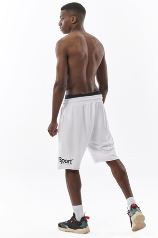 BODY ACTION-Ανδρική αθλητική βερμούδα BODY ACTION 033324-01 λευκή