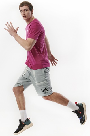 BODY ACTION-Ανδρική αθλητική βερμούδα BODY ACTION 033324-01 γκρι