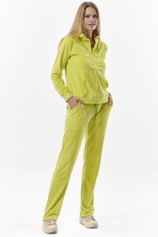BODY ACTION-Γυναικεία πετσετέ ζακέτα BODY ACTION 071317-01 κίτρινη lime