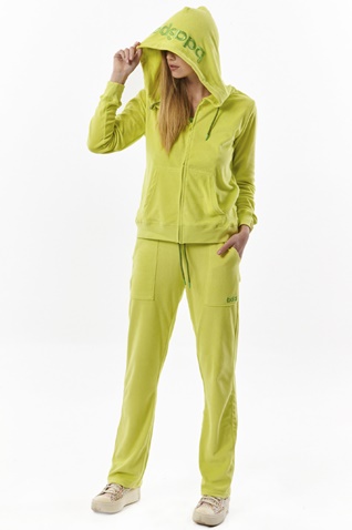 BODY ACTION-Γυναικεία πετσετέ ζακέτα BODY ACTION 071317-01 κίτρινη lime