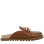 MICHAEL KORS-Γυναικεία slides MICHAEL KORS 40S2SCFP1L SCARLETT καφέ