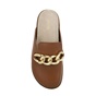 MICHAEL KORS-Γυναικεία slides MICHAEL KORS 40S2SCFP1L SCARLETT καφέ