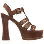 MICHAEL KORS-Γυναικεία πέδιλα MICHAEL KORS 40S3JGHS5L JAGGER καφέ