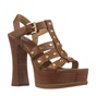 MICHAEL KORS-Γυναικεία πέδιλα MICHAEL KORS 40S3JGHS5L JAGGER καφέ