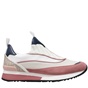 MICHAEL KORS-Γυναικεία slip on sneakers MICHAEL KORS 43S2ALFP2D  ALLIE εκρού ροζ 