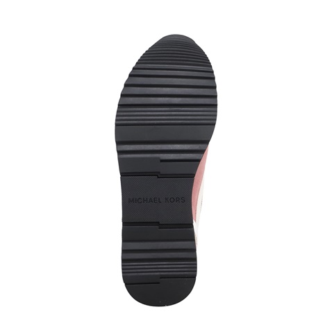 MICHAEL KORS-Γυναικεία slip on sneakers MICHAEL KORS 43S2ALFP2D  ALLIE εκρού ροζ 