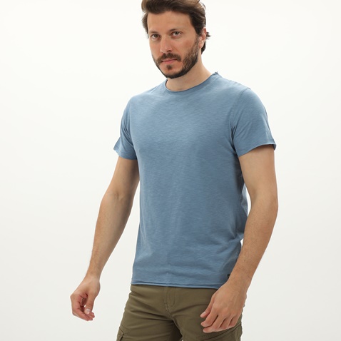 BATTERY-Ανδρικό t-shirt BATTERY 21241012 μπλε