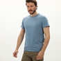BATTERY-Ανδρικό t-shirt BATTERY 21241012 μπλε