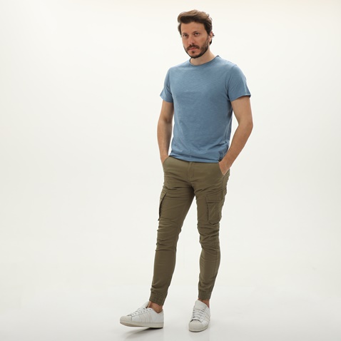 BATTERY-Ανδρικό t-shirt BATTERY 21241012 μπλε