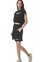 BODY ACTION-Γυναικείο αθλητικό cropped top BODY ACTION 041415-01 μαύρο