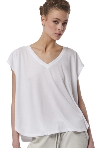 BODY ACTION-Γυναικείο top BODY ACTION 041422-01 λευκό