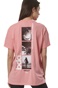 BODY ACTION-Γυναικείο t-shirt BODY ACTION 051425-01 ροζ