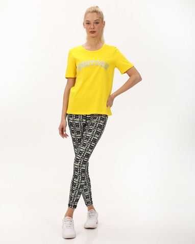 DKNY JEANS-Γυναικεία μπλούζα DKNY D2A4A0AS κίτρινη