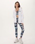DKNY JEANS-Γυναικεία φούτερ ζακέτα DKNY DP3J9382 λευκή