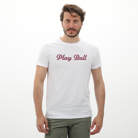 VAN HIPSTER-Ανδρικό t-shirt VAN HIPSTER 72122 λευκό