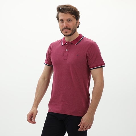 VAN HIPSTER-Ανδρική polo μπλούζα VAN HIPSTER 72253 μοβ
