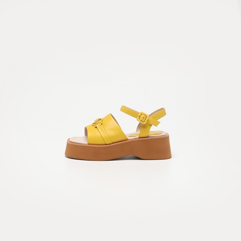 19V69 ITALIA-Γυναικεία flatform σανδάλια 19V69 ITALIA AM P346-K336 κίτρινα