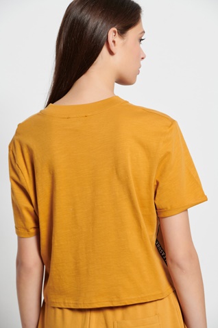 BODYTALK-Γυναικείο cropped t-shirt BODYTALK 1231-902728 πορτοκαλί