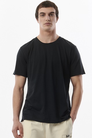 BODY ACTION-Ανδρικό t-shirt BODY ACTION 053324-01 μαύρο