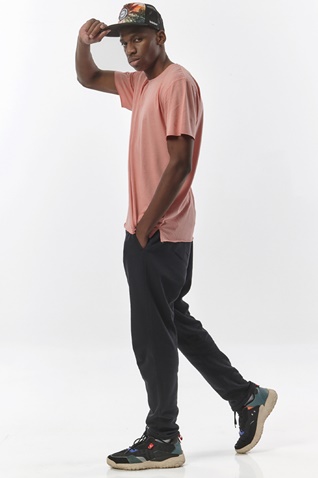 BODY ACTION-Ανδρικό t-shirt BODY ACTION 053324-01 πορτοκαλί