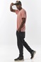 BODY ACTION-Ανδρικό t-shirt BODY ACTION 053324-01 πορτοκαλί