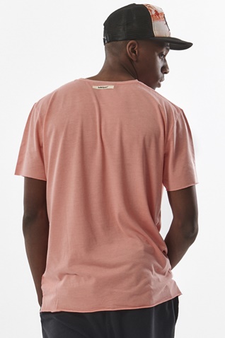 BODY ACTION-Ανδρικό t-shirt BODY ACTION 053324-01 πορτοκαλί