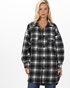'ALE-Γυναικείο overshirt πουκάμισο 'ALE 8917644 μαύρο λευκό καρό