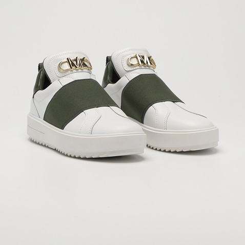 MICHAEL KORS-Γυναικεία slip on sneakers MICHAEL KORS 43F3EMFP1L λευκό πράσινο