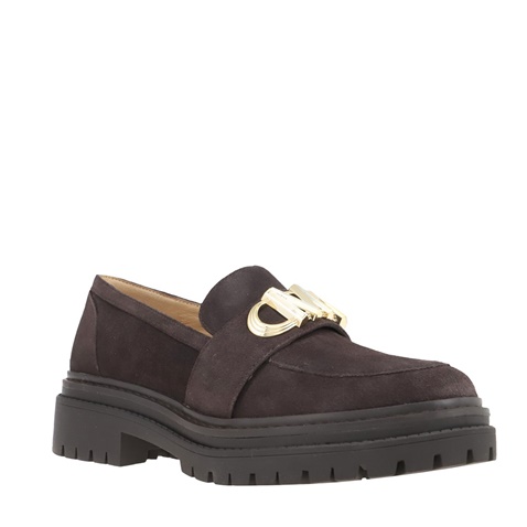 MICHAEL KORS-Γυναικεία loafers MICHAEL KORS 40F3PKFP1S PARKER καφέ