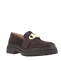 MICHAEL KORS-Γυναικεία loafers MICHAEL KORS 40F3PKFP1S PARKER καφέ