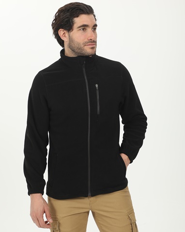 VAN HIPSTER-Aνδρική fleece ζακέτα VAN HIPSTER 72151 μαύρη