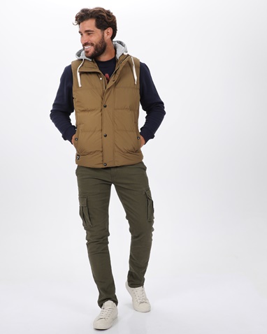 VAN HIPSTER-Ανδρικό αμάνικο μπουφάν VAN HIPSTER 72187 χακί