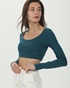 SUGARFREE-Γυναικείο cropped top SUGARFREE 23832080 πετρόλ