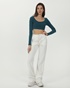 SUGARFREE-Γυναικείο cropped top SUGARFREE 23832080 πετρόλ