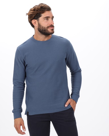 VAN HIPSTER-Ανδρική μακρυμάνικη μπλούζα VAN HIPSTER 72237 γαλάζια
