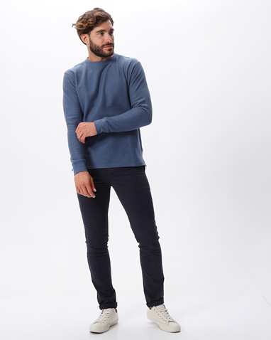 VAN HIPSTER-Ανδρική μακρυμάνικη μπλούζα VAN HIPSTER 72237 γαλάζια