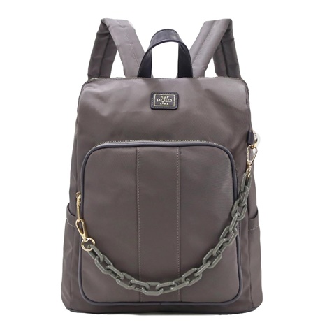VQF POLO LINE-Γυναικείο σακίδιο πλάτης VQF POLO LINE 2210 γκρι