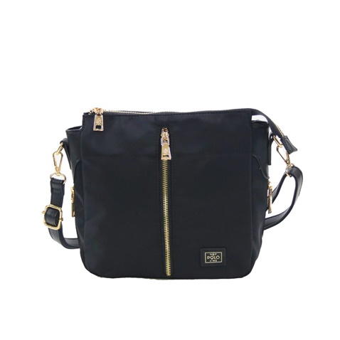 VQF POLO LINE-Γυναικεία τσάντα χιαστί VQF POLO LINE 2214 μαύρη