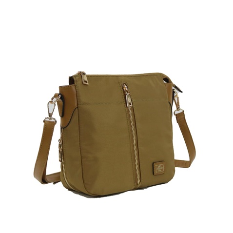 VQF POLO LINE-Γυναικεία τσάντα χιαστί VQF POLO LINE 2214 λαδί