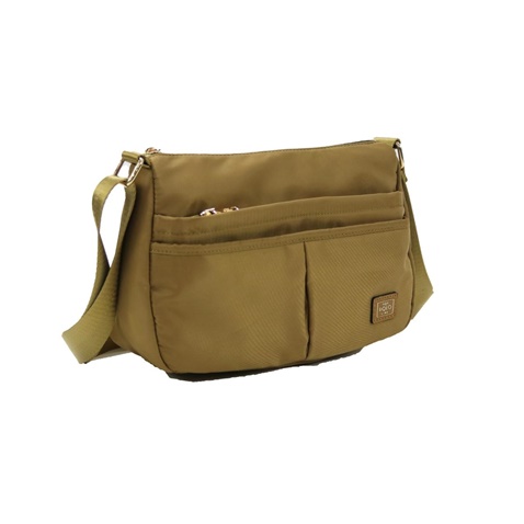 VQF POLO LINE-Γυναικεία τσάντα χιαστί VQF POLO LINE 2215 λαδί