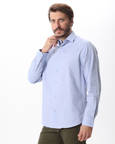 MARTIN & CO-Ανδρικό πουκάμισο MARTIN & CO 224-52-1990 γαλάζιο