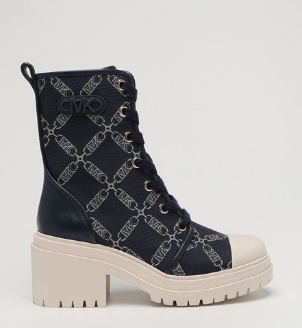 MICHAEL KORS-Γυναικεία μποτάκια sneakers MICHAEL KORS 40F3HYME6Y HANLEY μαύρα εκρού