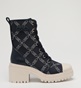 MICHAEL KORS-Γυναικεία μποτάκια sneakers MICHAEL KORS 40F3HYME6Y HANLEY μαύρα εκρού