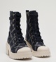 MICHAEL KORS-Γυναικεία μποτάκια sneakers MICHAEL KORS 40F3HYME6Y HANLEY μαύρα εκρού