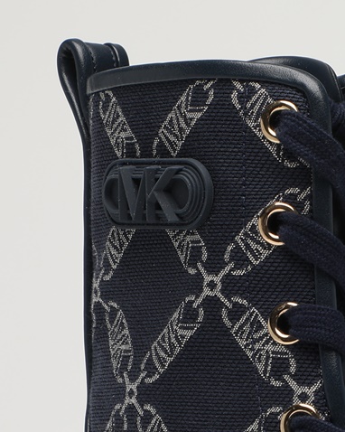 MICHAEL KORS-Γυναικεία μποτάκια sneakers MICHAEL KORS 40F3HYME6Y HANLEY μαύρα εκρού